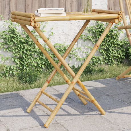 Vidaxl dienbladtafel inklapbaar 70,5x42,5x80 cm bamboe