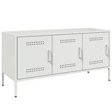 Vidaxl tv-meubel 100,5x39x50,5 cm staal wit