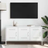 Vidaxl tv-meubel 100,5x39x50,5 cm staal wit