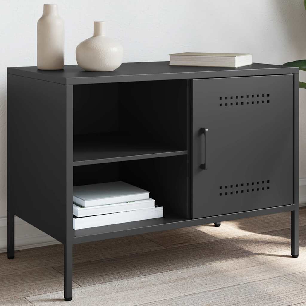 Vidaxl tv-meubel 68x39x50,5 cm staal zwart