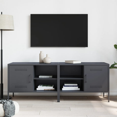 Vidaxl tv-meubelen 2 st 68x39x50,5 cm staal antracietkleurig