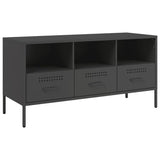 Vidaxl tv-meubel 100,5x39x50,5 cm staal zwart