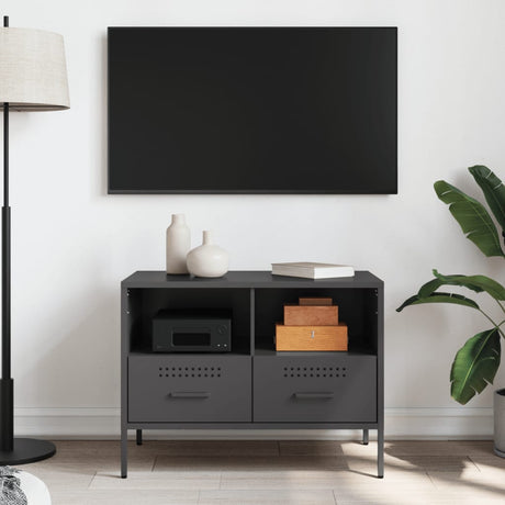 Vidaxl tv-meubel 68x39x50,5 cm staal zwart