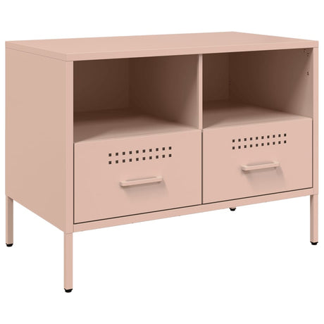Vidaxl tv-meubel 68x39x50,5 cm staal roze