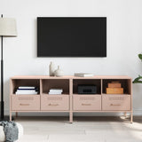 Vidaxl tv-meubelen 2 st 68x39x50,5 cm staal roze