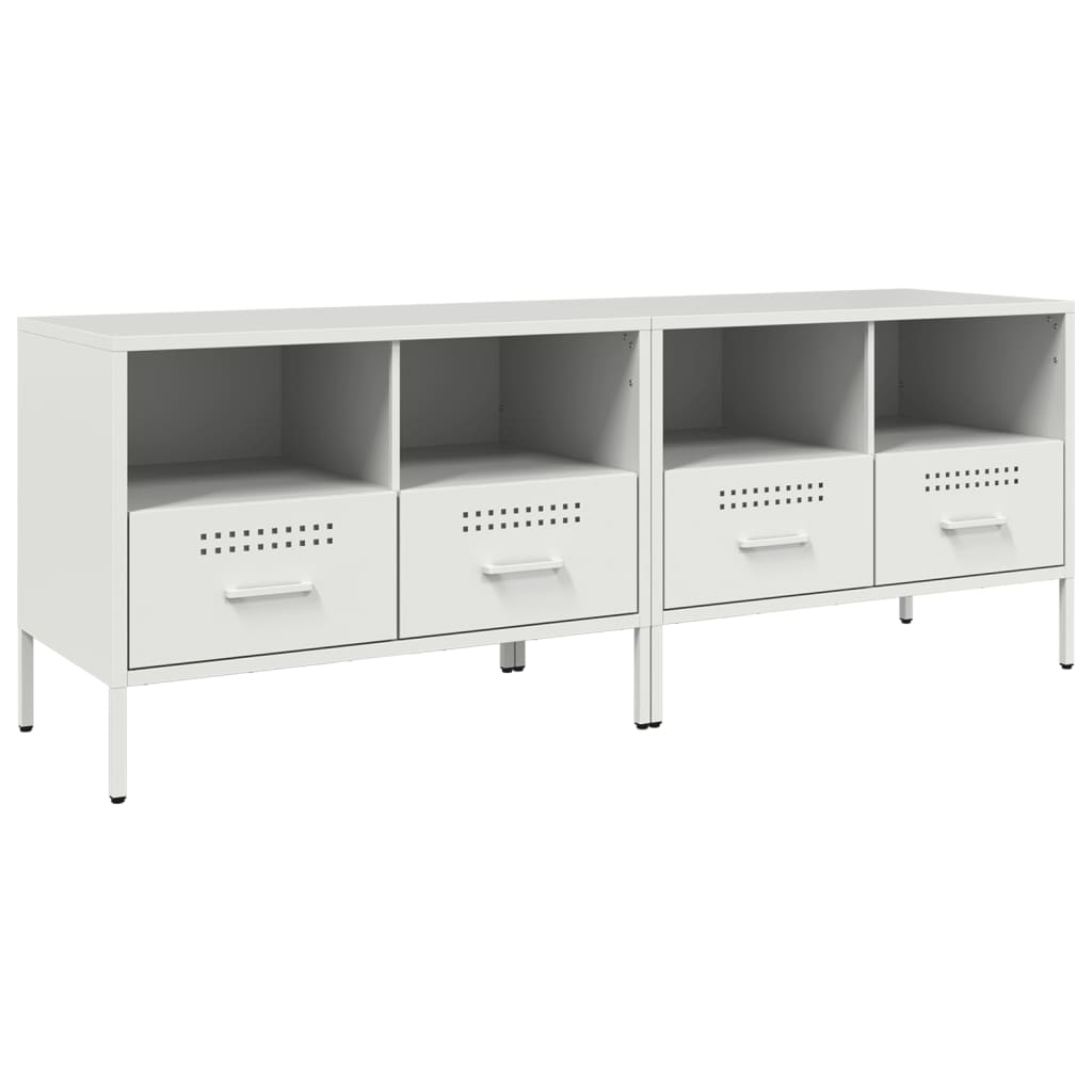 Vidaxl tv-meubelen 2 st 68x39x50,5 cm staal wit