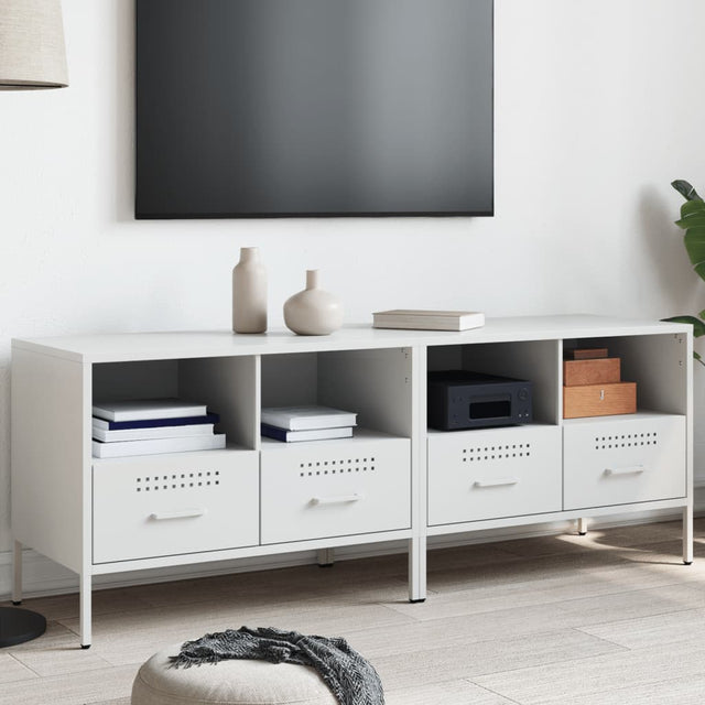 Vidaxl tv-meubelen 2 st 68x39x50,5 cm staal wit