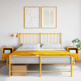 Vidaxl nachtkastjes 2 st 36x39x50,5 cm staal mosterdgeel