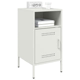 Vidaxl nachtkastjes 2 st 36x39x68 cm staal wit