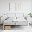 Vidaxl nachtkastjes 2 st 36x39x68 cm staal wit