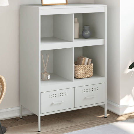 Vidaxl hoge kast 68x39x101,5 cm staal wit