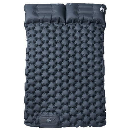 Vidaxl kampeermatras met kussens zelfopblazend 2-persoons grijs