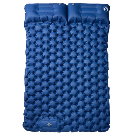 Vidaxl kampeermatras met kussens zelfopblazend 2-persoons marineblauw