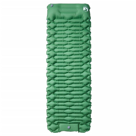 Vidaxl kampeermatras met kussen zelfopblazend 1-persoons groen
