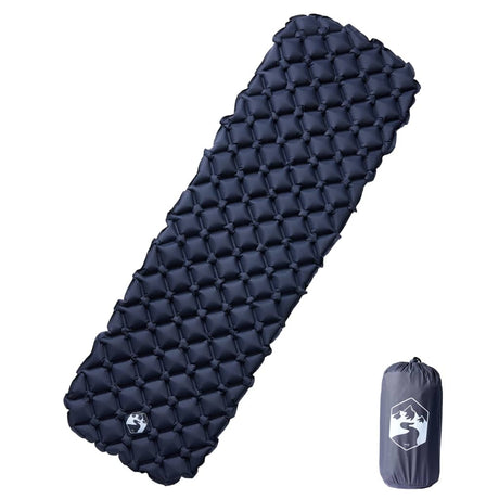 Vidaxl kampeermatras opblaasbaar 190x58x6 cm 1- persoons grijs