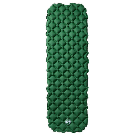Vidaxl kampeermatras opblaasbaar 190x58x6 cm 1- persoons groen
