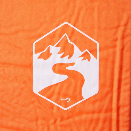 Vidaxl kampeermatras met kussen zelfopblazend 1-persoons oranje