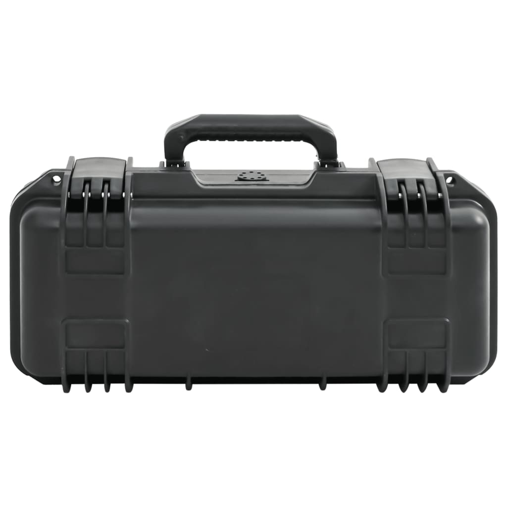 Vidaxl flightcase draagbaar 46,5x21,5x17,5 cm pp zwart