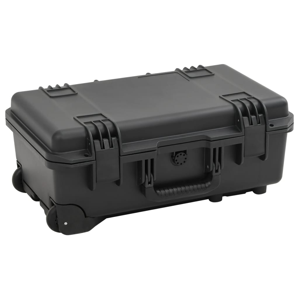 Vidaxl flightcase draagbaar 55x35x22,5 cm pp zwart