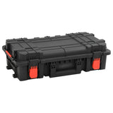 Vidaxl flightcase draagbaar 56,5x34x16 cm pp zwart