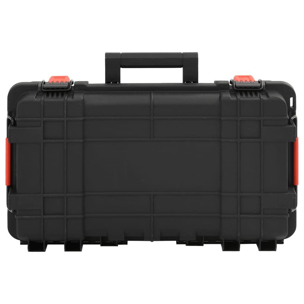 Vidaxl flightcase draagbaar 56,5x34x16 cm pp zwart