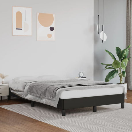 Vidaxl bedframe zonder matras 120x190 cm kunstleer zwart