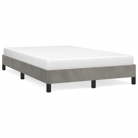 Vidaxl bedframe zonder matras 120x190 cm fluweel lichtgrijs