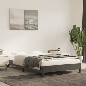 Vidaxl bedframe zonder matras 120x190 cm fluweel donkergrijs