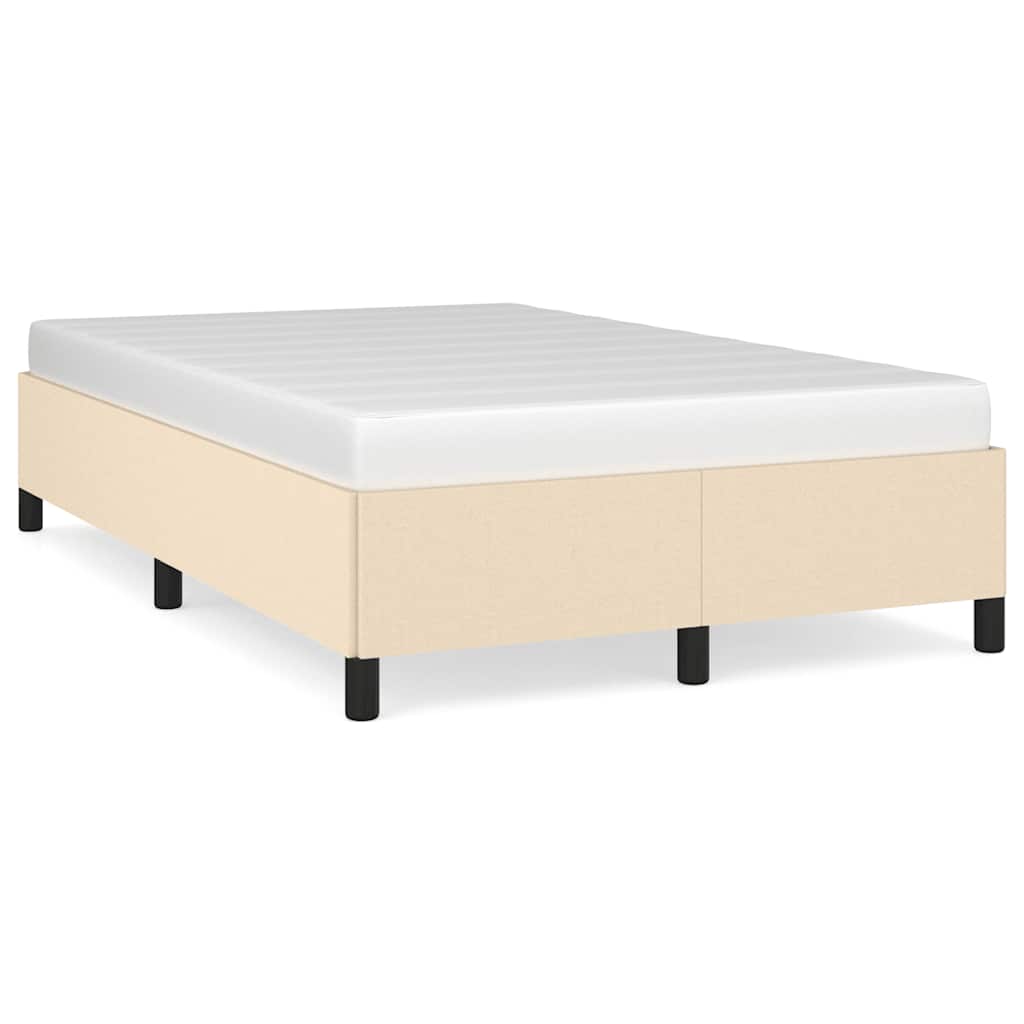 Vidaxl bedframe zonder matras 120x190 cm stof crèmekleurig