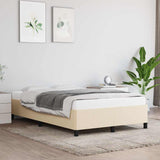 Vidaxl bedframe zonder matras 120x190 cm stof crèmekleurig