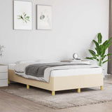 Vidaxl bedframe zonder matras 120x190 cm stof crèmekleurig