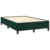 Vidaxl bedframe zonder matras 120x190 cm fluweel donkergroen