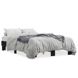 Vidaxl bedframe bewerkt hout metaal zwart 120x200 cm