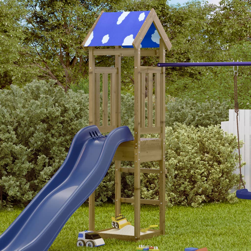 Vidaxl Play Tower 52,5x46.5x208 cm impregnovaná borovice