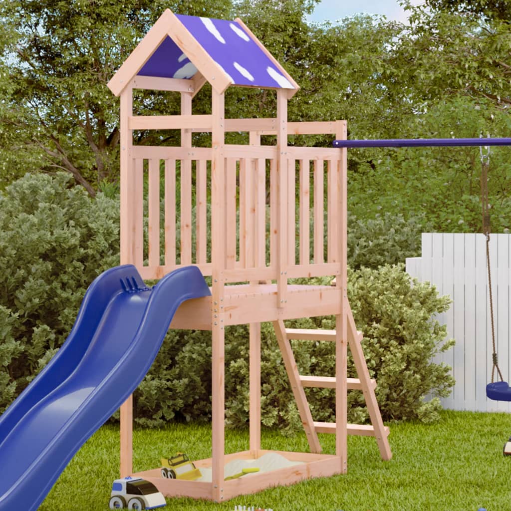 Vidaxl Play Tower avec échelle 110.5x52.5x215 cm Douglashout solide