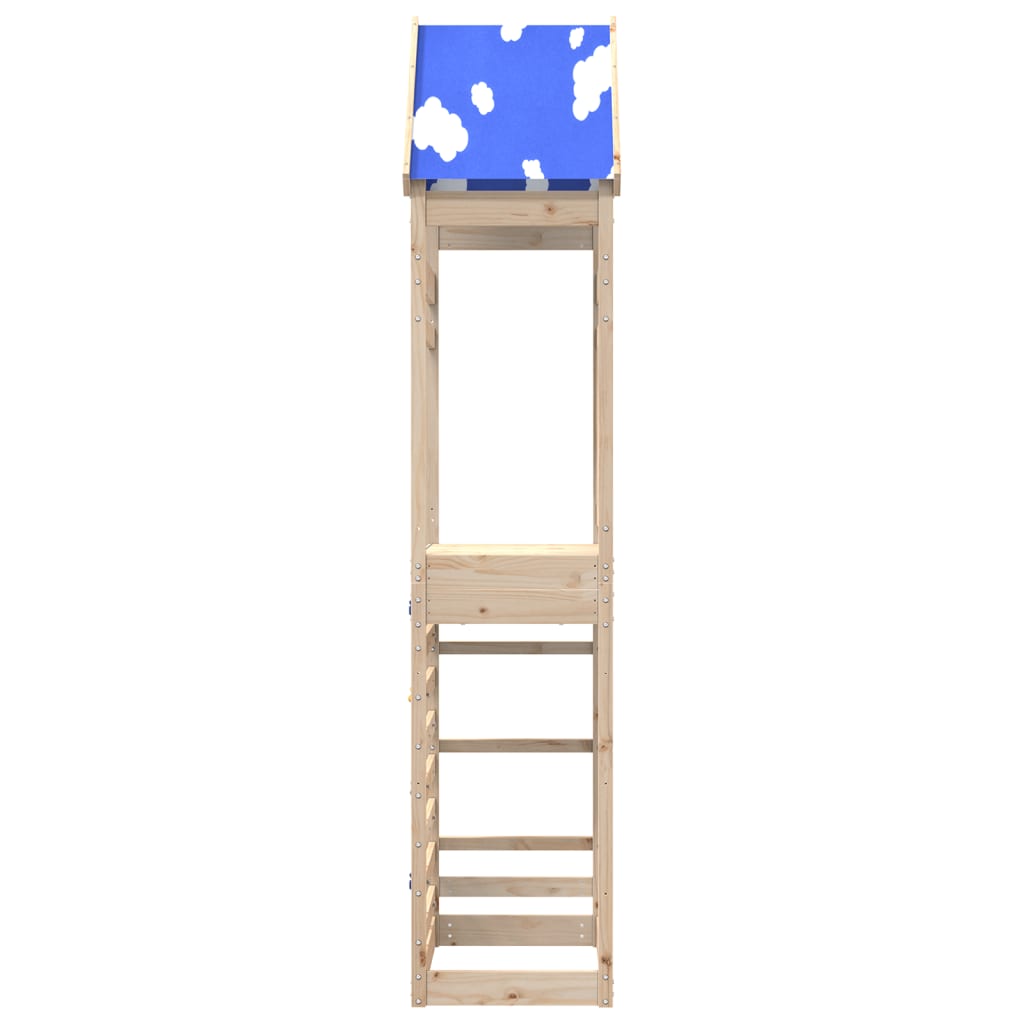 Vidaxl Play tower with climbing wall 85x52.5x265 cm solid pine