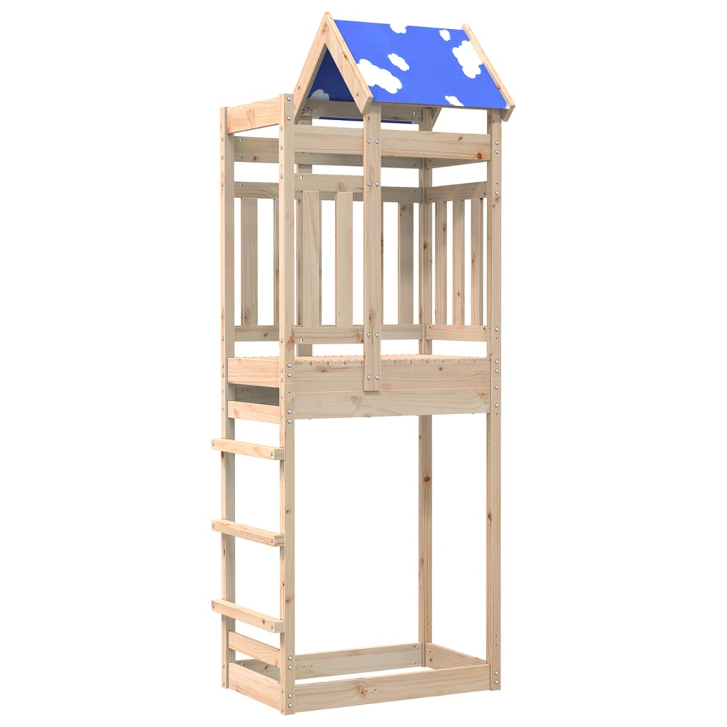 Vidaxl Play Tower 85x52.5x239 cm Festkiefer