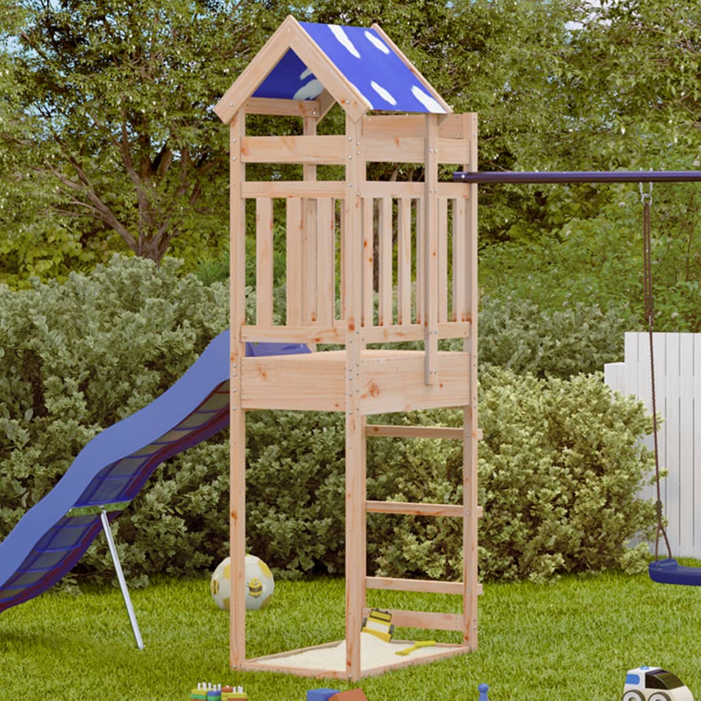 Vidaxl Play Tower 85x52.5x239 cm Solid furu