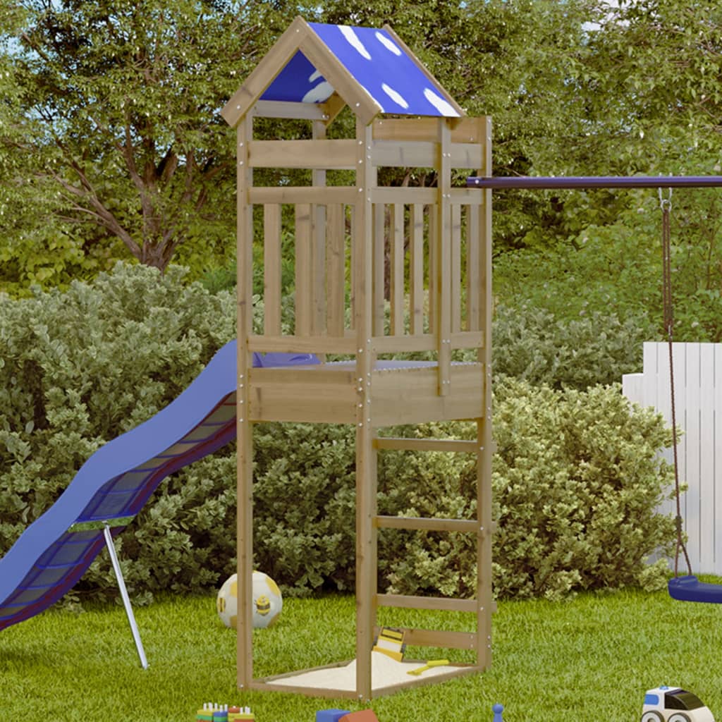 Vidaxl Play Tower 85x52.5x239 cm Pine impregnado