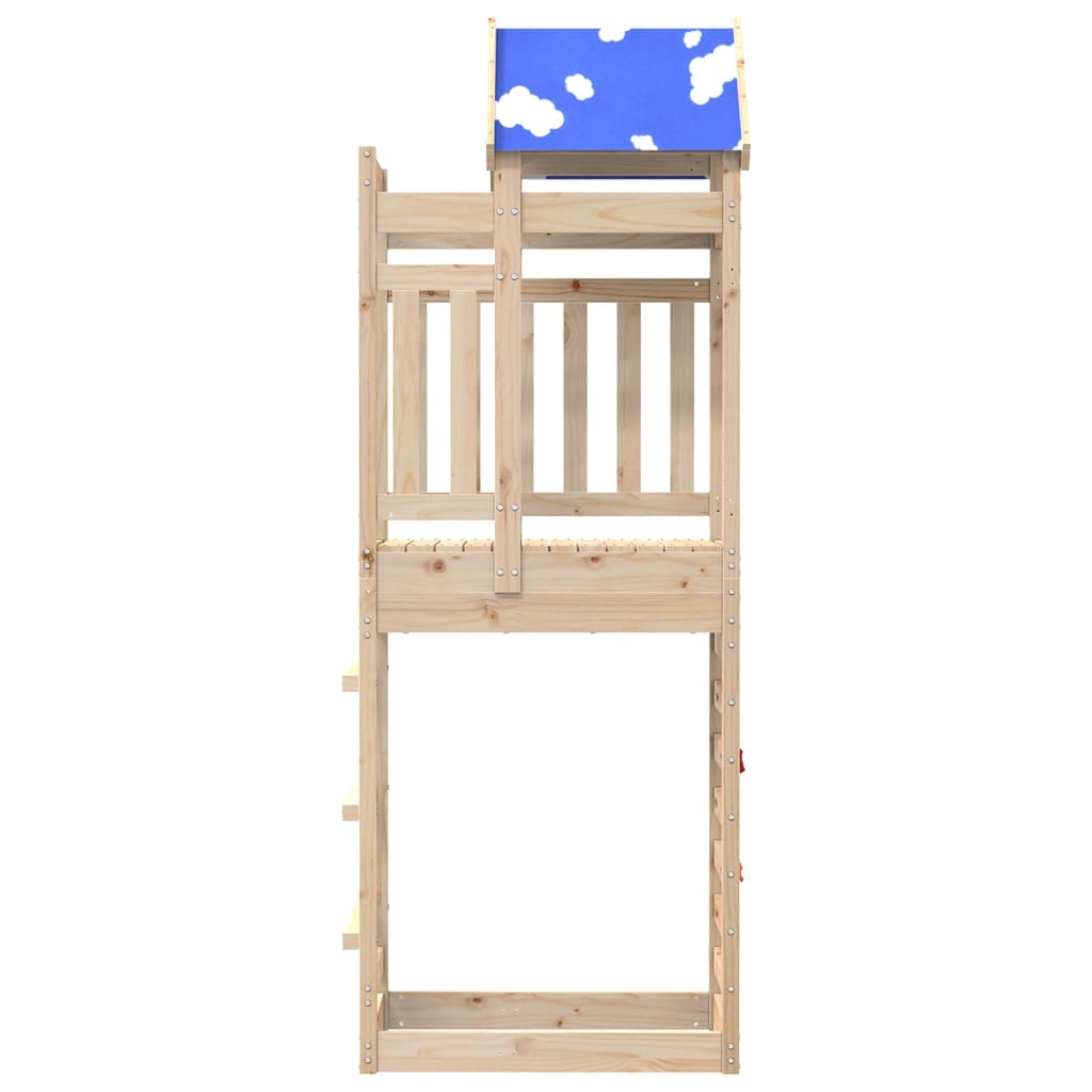 Vidaxl Play tower with rock wall 85x52.5x239 cm solid pine