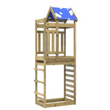 Vidaxl Play Tower avec paroi rocheuse 85x52.5x239 cm Bois imprégné