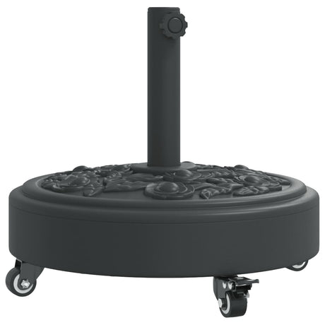 Vidaxl parasolvoet met wielen voor stok van ø38 48 mm 27 kg rond
