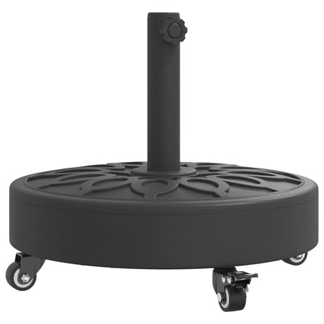 Vidaxl parasolvoet met wielen voor stok van ø38 48 mm 27 kg rond