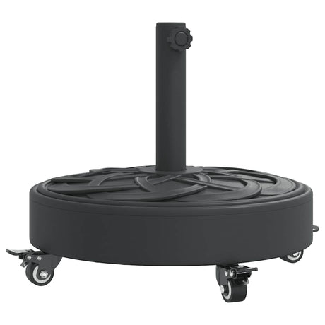 Vidaxl parasolvoet met wielen voor stok van ø38 48 mm 27 kg rond