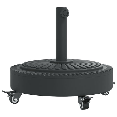 Vidaxl parasolvoet met wielen voor stok van ø38 48 mm 27 kg rond