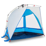 Vidaxl Beach Tenda per 2 persone impermeabile a rilascio rapido azzurro blu azzurro