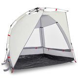 VidaXL beach tent 2-person waterproof fast-release gray