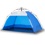 Vidaxl strandtent 2-persoons waterdicht snelontgrendeling azuurblauw