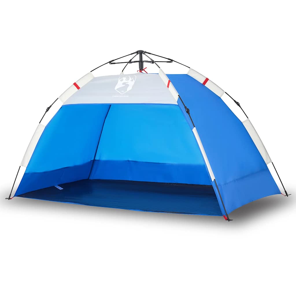 Vidaxl Beach Tenda per 2 persone impermeabile a rilascio rapido azzurro blu azzurro