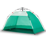 Vidaxl Beach Tenda per 2 persone impermeabile a rilascio rapido verde